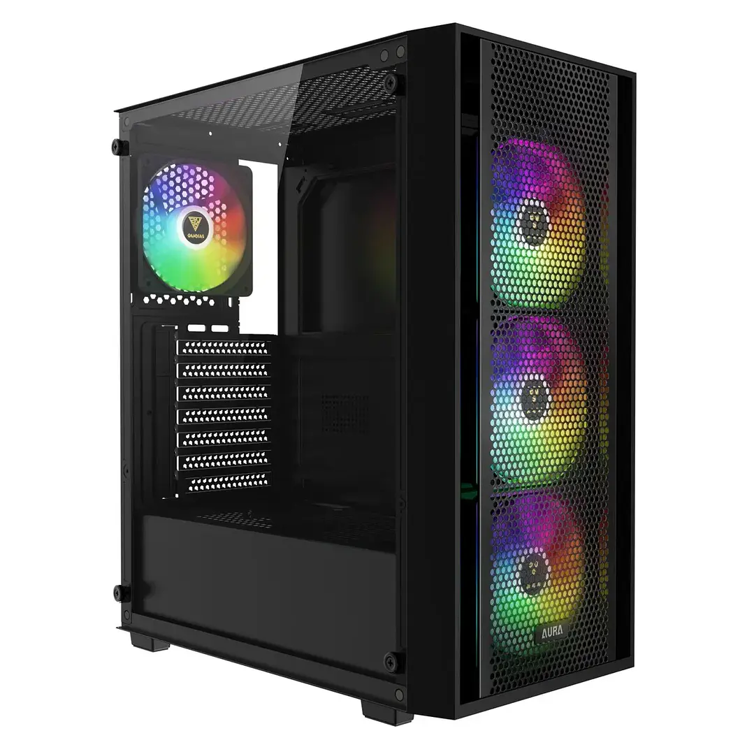 Gabinete | Gamdias Aura GC2 Elite ARGB | Mid Tower | 4 ventiladores ARGB 1