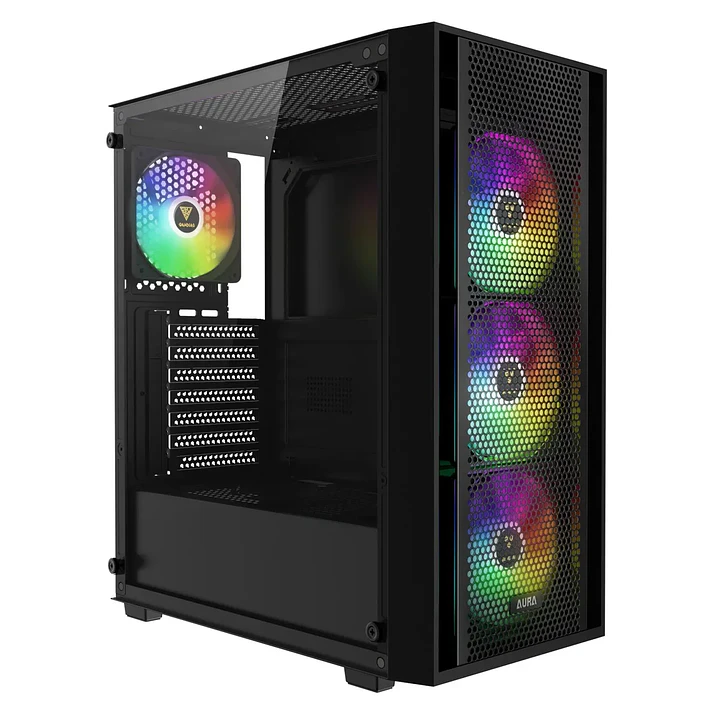Gabinete | Gamdias Aura GC2 Elite ARGB | Mid Tower | 4 ventiladores ARGB 1