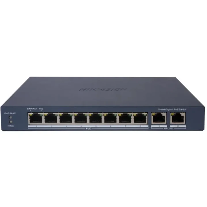 Switch | Hikvision DS-3E1510P-EI V2 | 8 puertos PoE Gigabit | 110 W 1