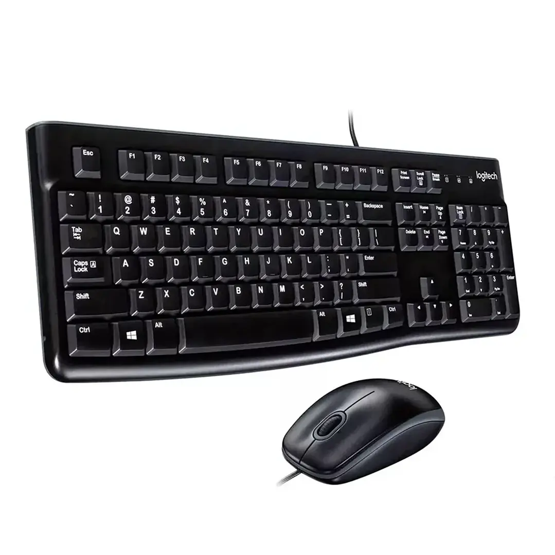 Combo Teclado y Mouse | Logitech MK120 | Cableado USB 2