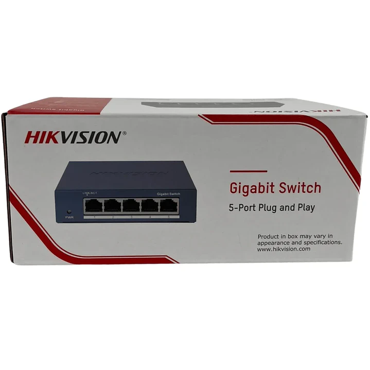 Switch | Hikvision DS-3E0505-O(O-STD) | 5 puertos Gigabit | Carcasa metálica 1