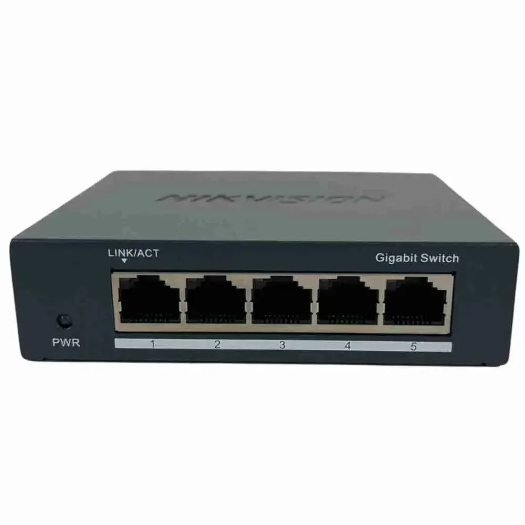 Switch | Hikvision DS-3E0505-O(O-STD) | 5 puertos Gigabit | Carcasa metálica 2