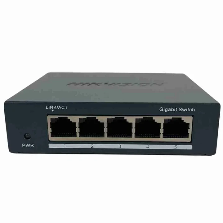 Switch | Hikvision DS-3E0505-O(O-STD) | 5 puertos Gigabit | Carcasa metálica 2