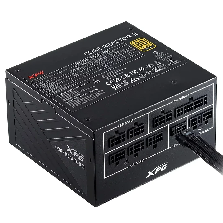Fuente de Poder | XPG Core Reactor II 1200G | 1200W | 80 Plus Gold 4