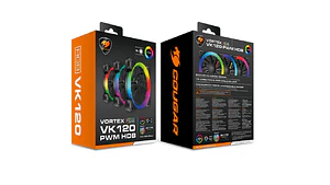 Ventilador de gabinete | Vortex VX120 | Kit 3 unidades | ARGB 120 mm