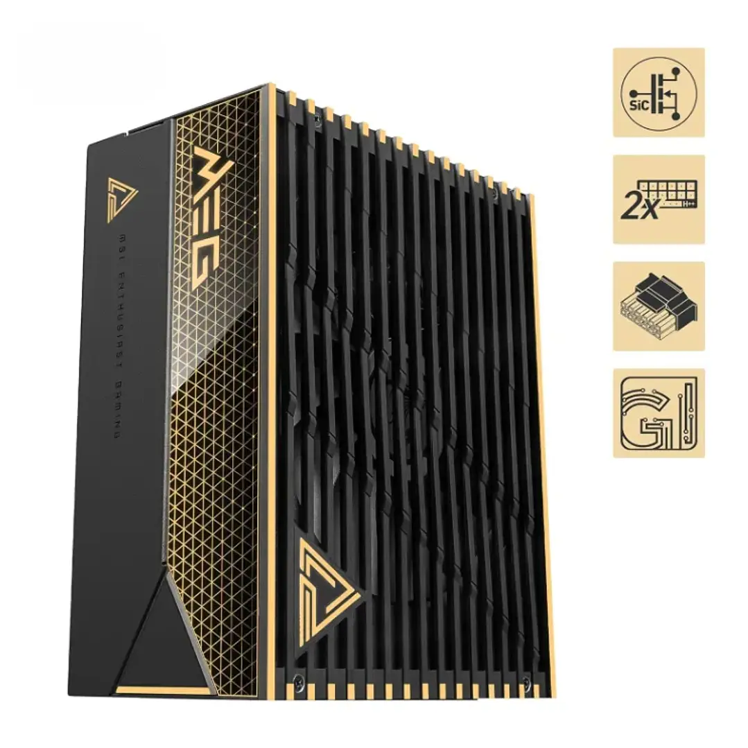 Fuente de Poder | MSI MEG Ai1600T PCIE5 | 1600W | 80 PLUS Titanium 3