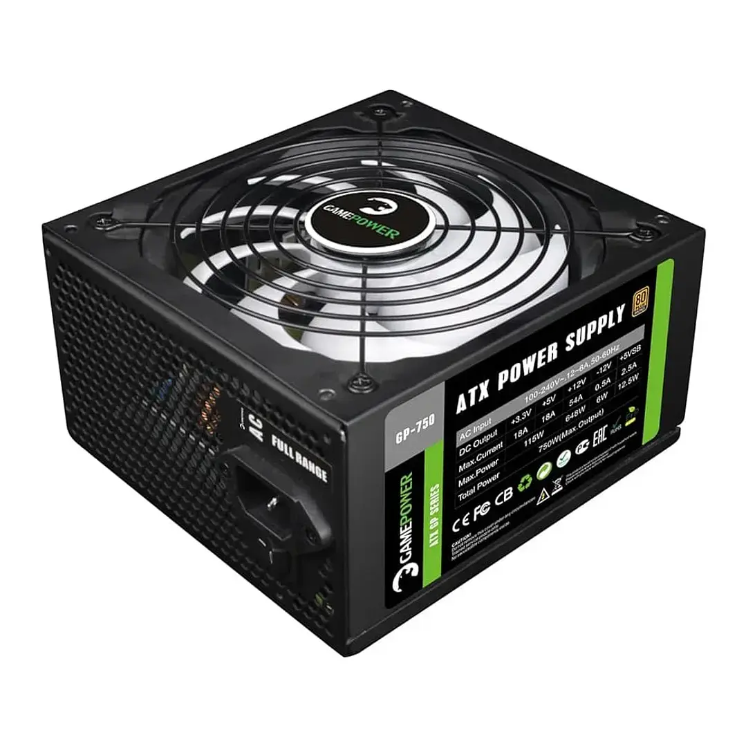 Fuente de Poder | GameMax GP-750 | 750W | 80 Plus Bronze 2