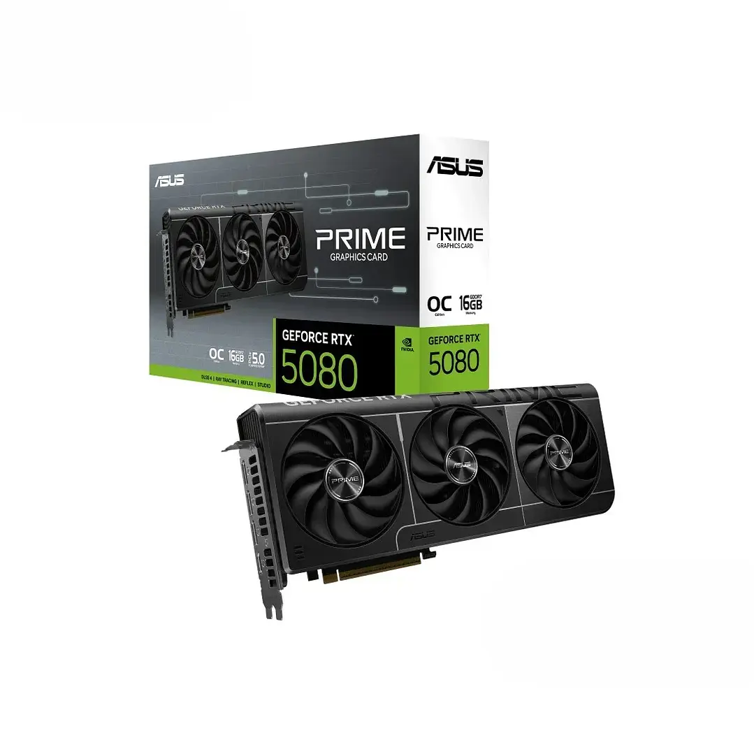 Tarjeta de Video | ASUS GeForce RTX 5080 Prime OC | 16GB | GDDR7 1