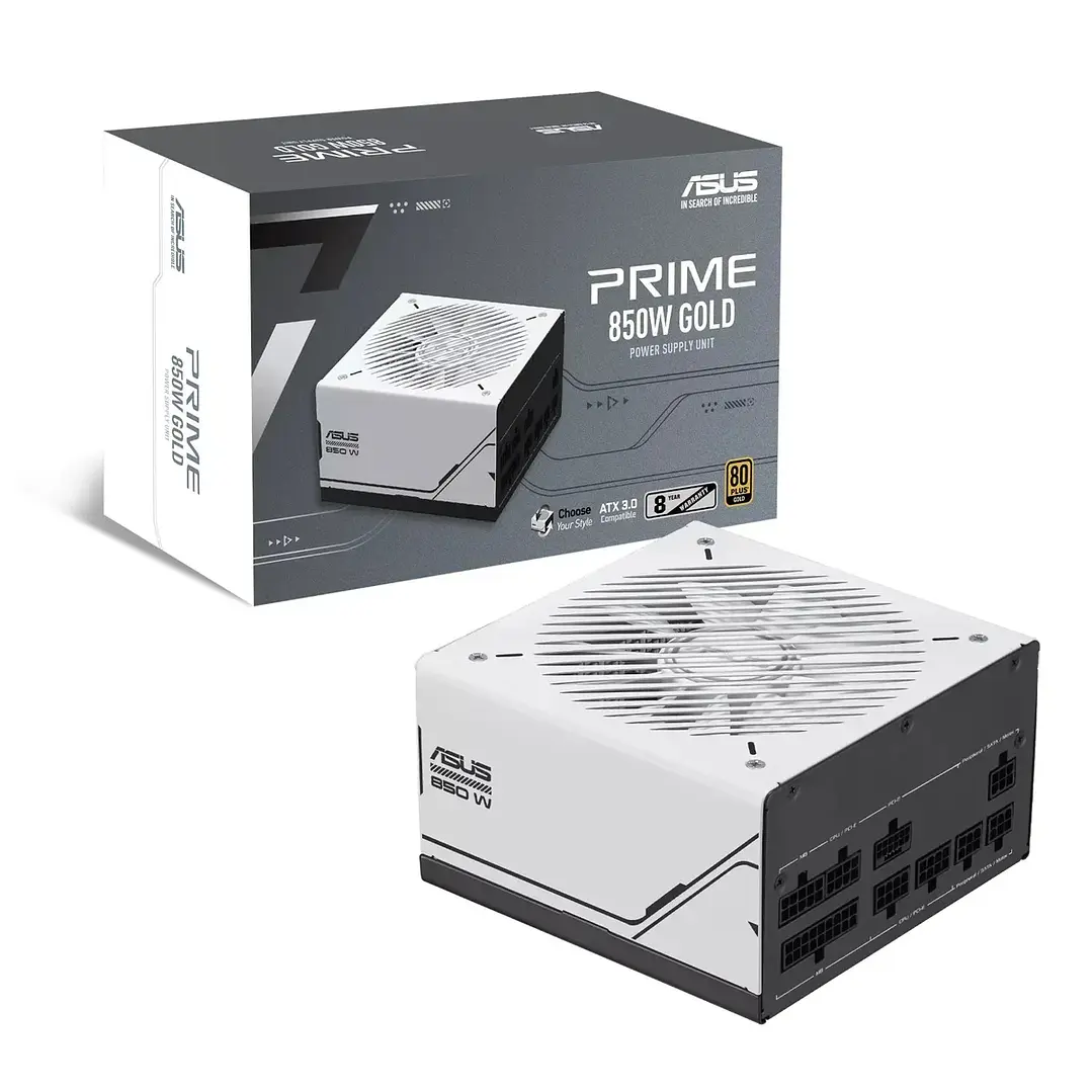 Fuente de Poder | Asus Prime AP-850GOLD | 850W | 80 Plus Gold 1