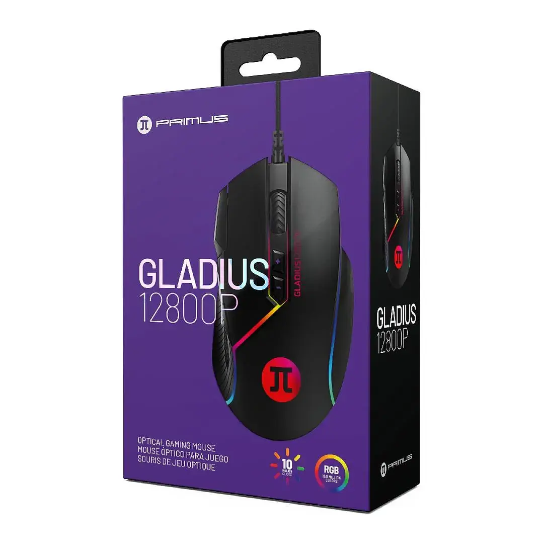 Mouse | Primus Gladius 12800P PMO | Sensor óptico hasta 12.800 DPI 2