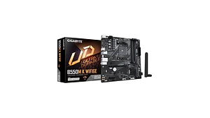 Placa Madre | Gigabyte B550M K WIFI6E | AM4 | AMD B550 | 4x DDR4/Wi‑Fi 6E