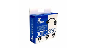 Adaptador OTG | Xtech XTC-360 | Micro-USB macho a USB-A hembra | 13,5 cm