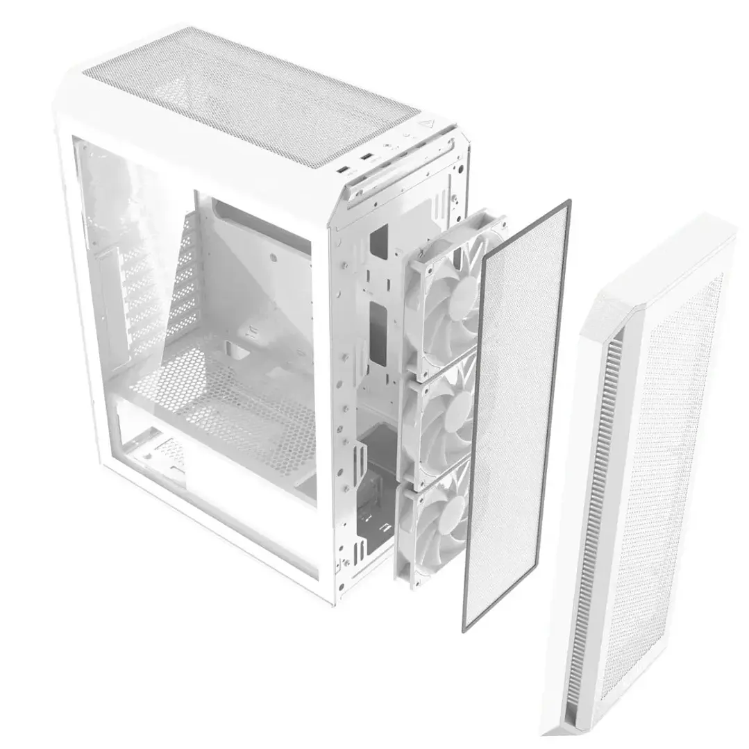 Gabinete | XPG Valor Air Plus | Media Torre | Blanco con 4 ventiladores ARGB 2