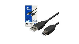 Cable de impresora USB 2.0 | Xtech XTC-303 | 3 metros | Tipo A a Tipo B