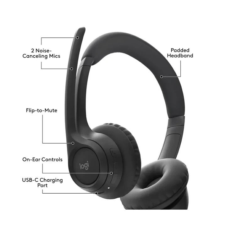 Audífonos Gamer | Logitech Zone 300 | Bluetooth 5.3 3