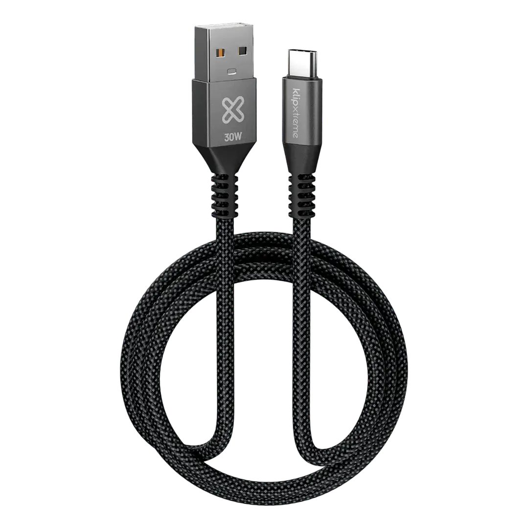 Cable USB-A a USB-C Klip Xtreme KAC-050-3FT | 30W | 1 metro 3