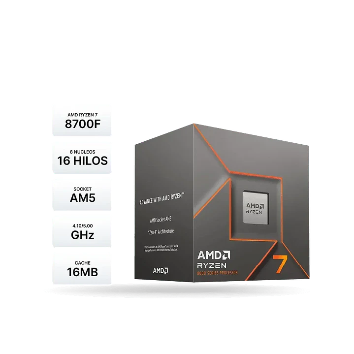 Procesador | AMD Ryzen 7 8700F | AM5 2
