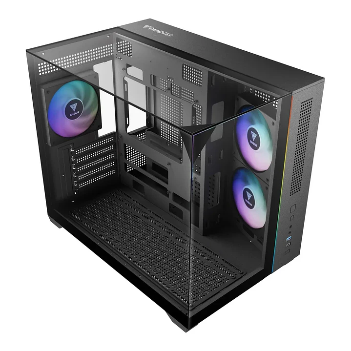 Gabinete | Gamdias Atlas M3M | Micro-ATX | 3 ventiladores ARGB 3