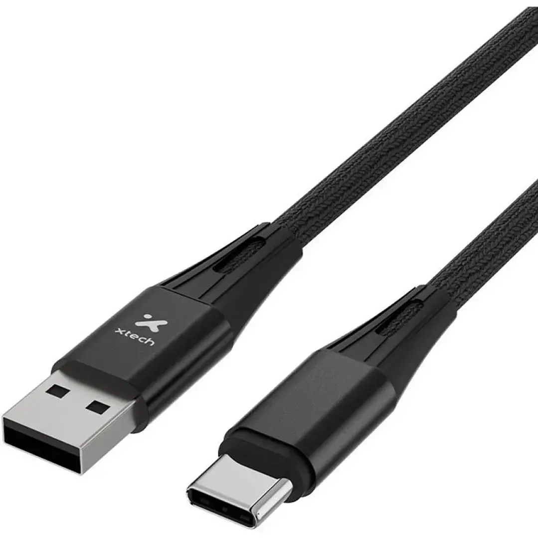 Cable USB-A a USB-C Xtech XTC-512 | 1,8 m | Trenzado de nylon 3