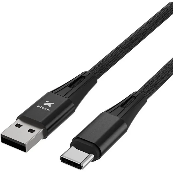 Cable USB-A a USB-C Xtech XTC-512 | 1,8 m | Trenzado de nylon 3