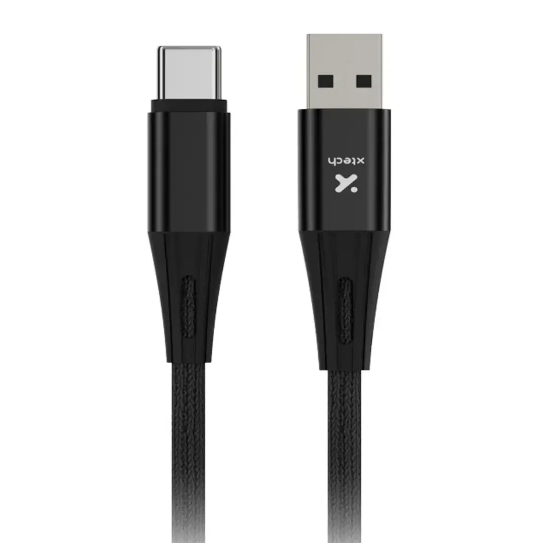 Cable USB-A a USB-C Xtech XTC-512 | 1,8 m | Trenzado de nylon 2