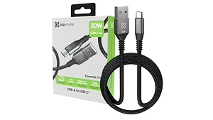 Cable USB-A a USB-C Klip Xtreme KAC-050-6FT | 1.8 m | 30W
