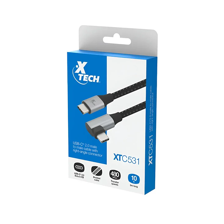 Cable adaptador | Xtech XTC-531 | USB-C a USB-C | 3,04 m 1