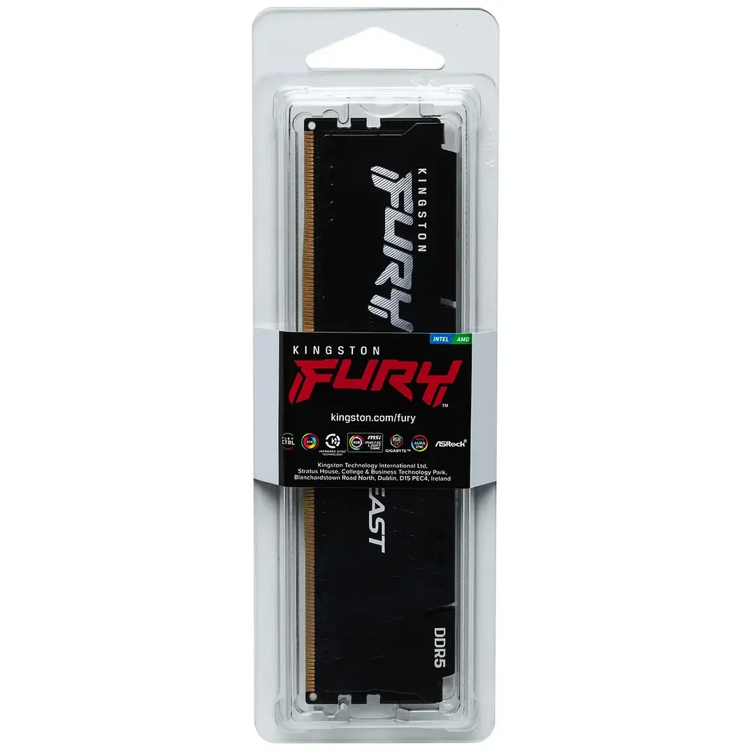 Memoria RAM | Kingston Fury Beast Black | DIMM | 8GB | DDR5 | 5600 MT/s 1