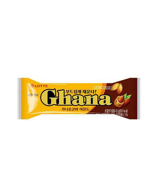 Barrita de Chocolate Ghana con Almendra