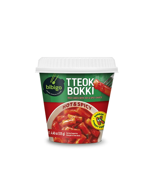 Bibigo tteokbokki picante (Vaso) 