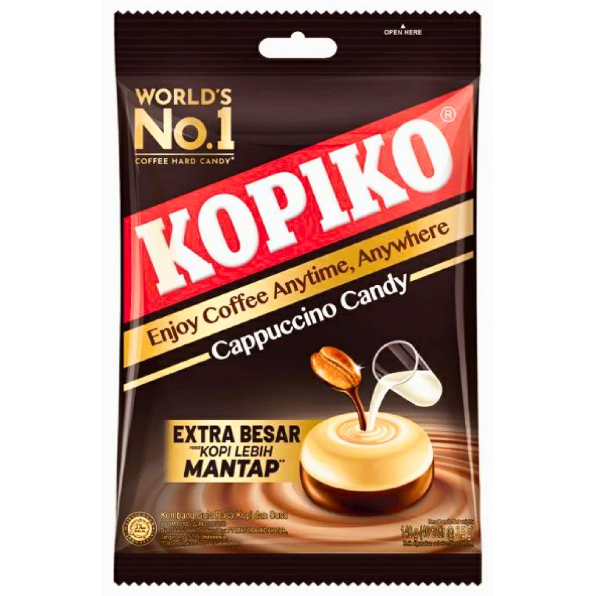 CARAMELO DURO SABOR CAPUCCINO 175GR KOPIKO CAPPUCCINO 175GR