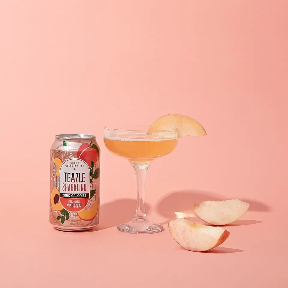 TEAZLE Sparkling té oolong y durazno 0kcal 2