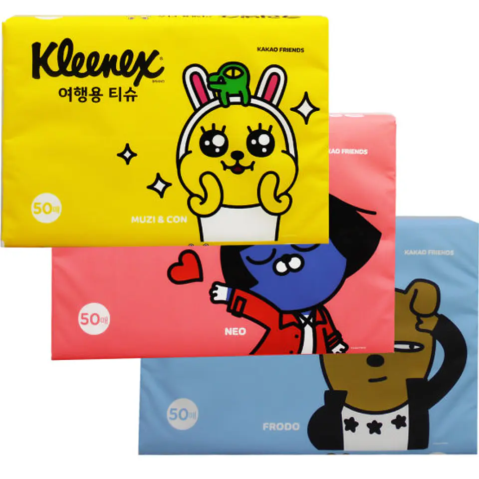 Pañuelos Desechables Kleenex & Kakao Friends 1