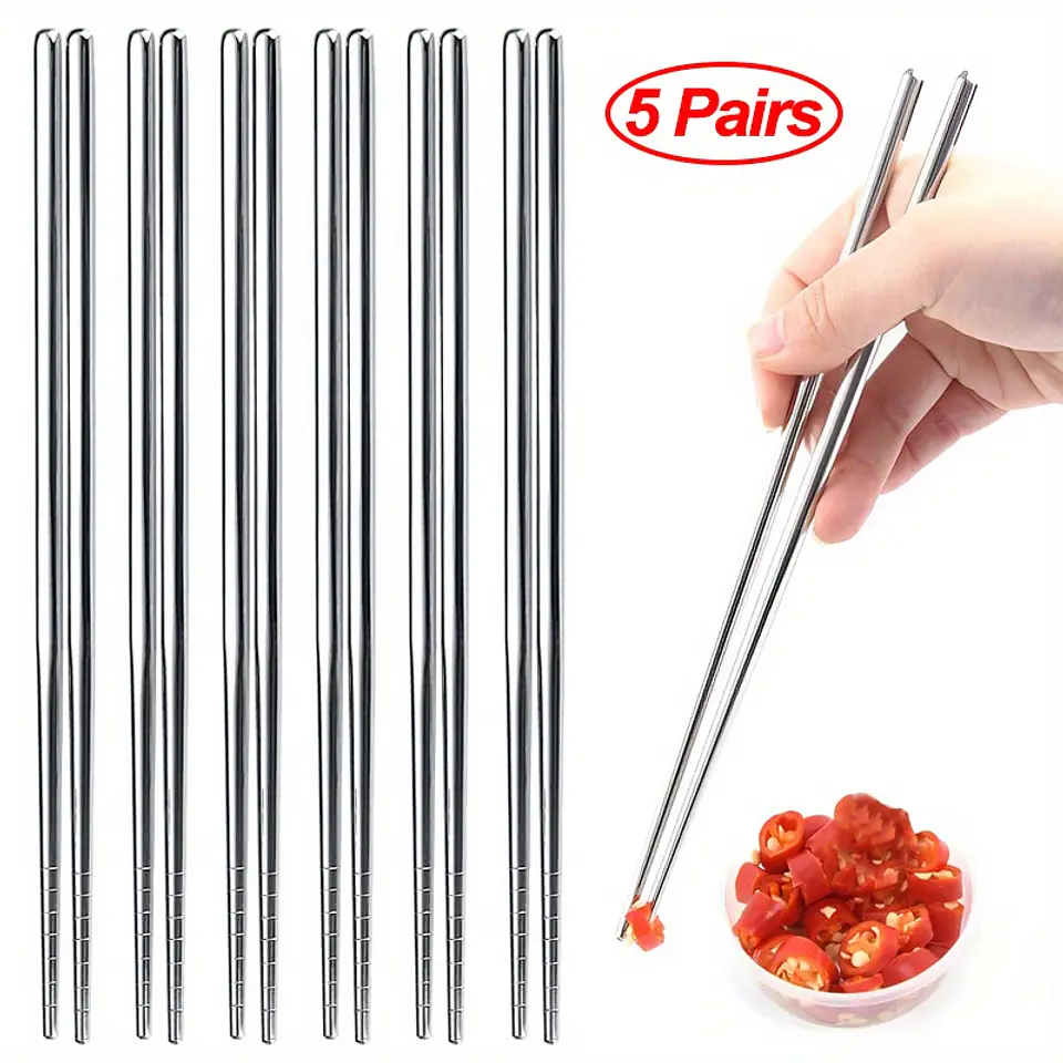 Palillos de acero inoxidable  2