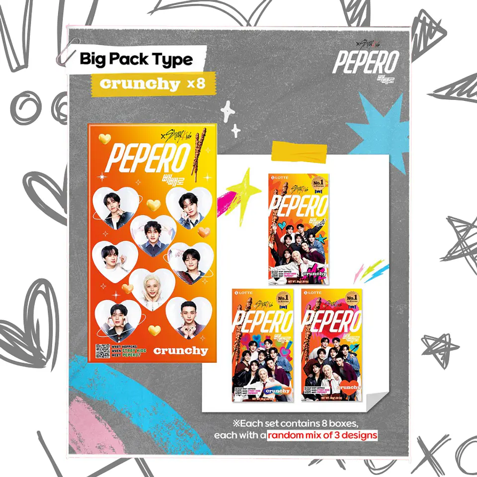 Pepero x Stray Kids - Crunchy (Grande) 1