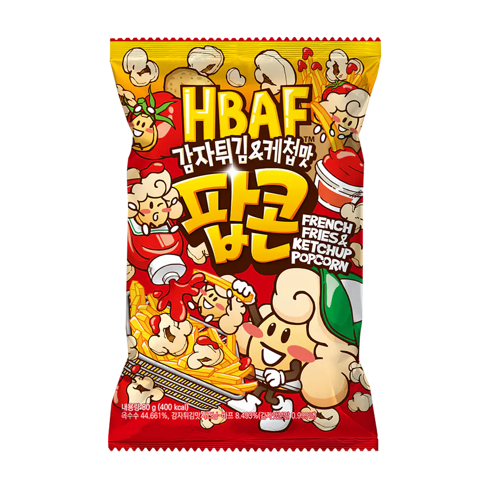 Popcorn sabor papas fritas y ketchup 1