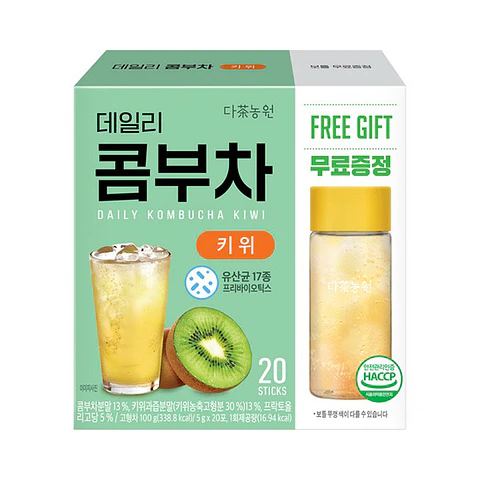 Daily Kombucha Kiwi + Botella