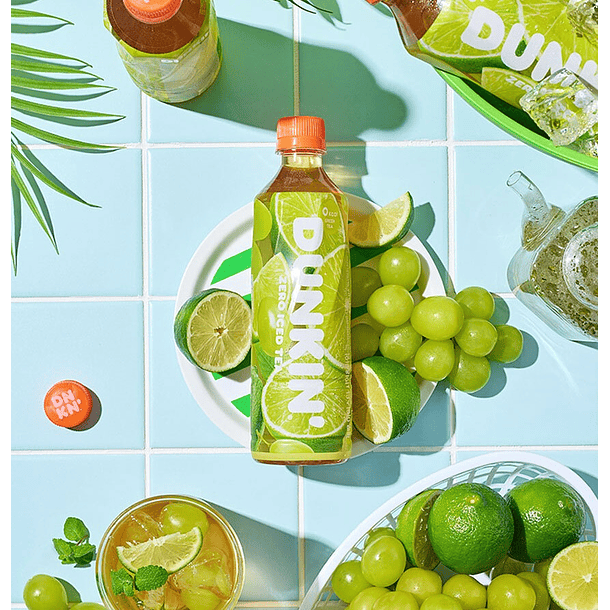 Dunkin' Zero Iced Tea lima y uva 3