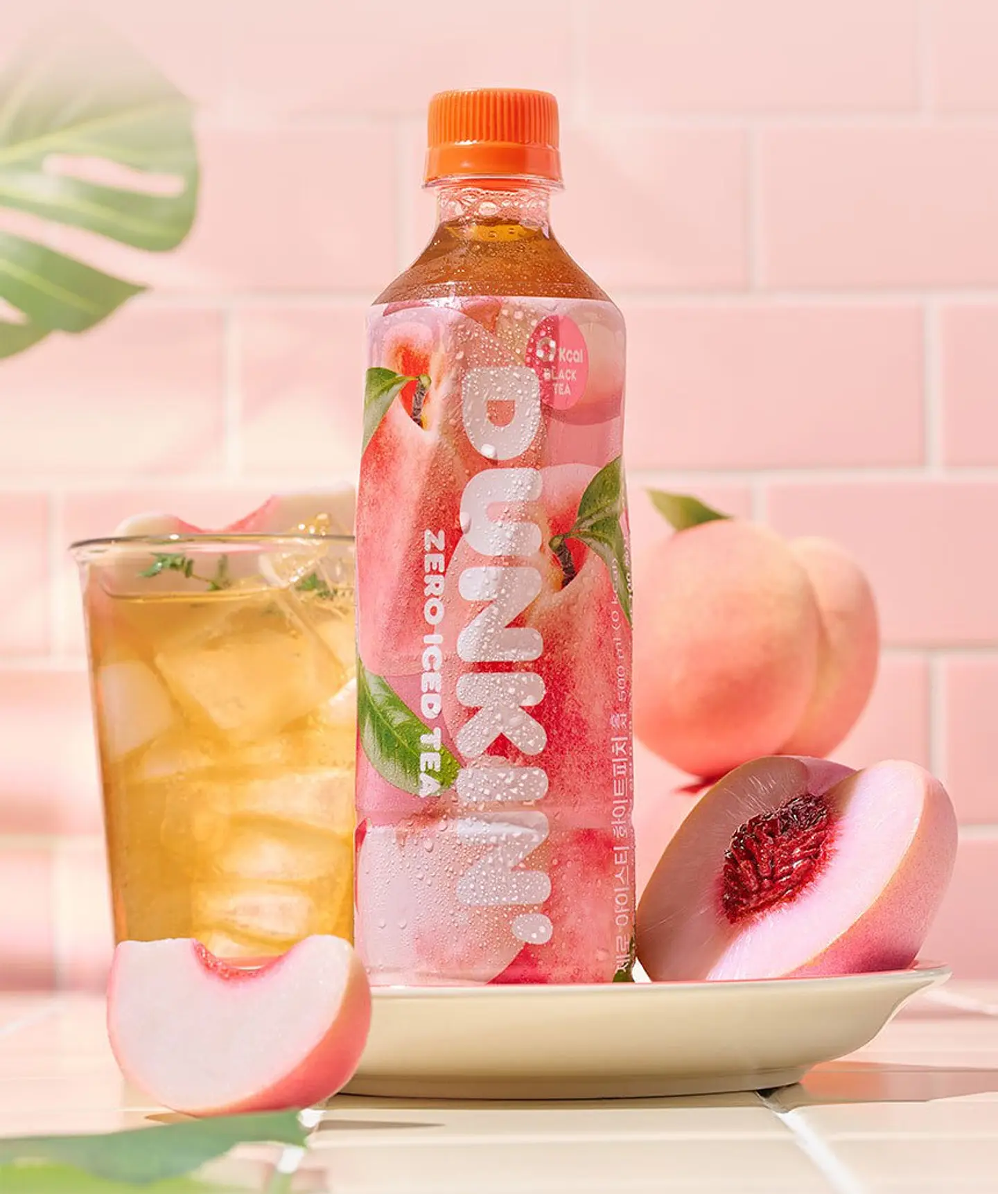 Dunkin' Zero Iced Tea durazno blanco 2