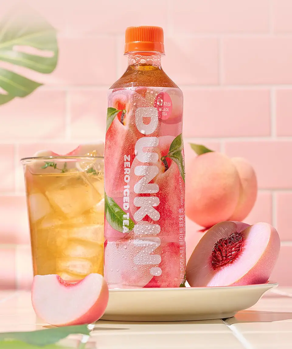 Dunkin' Zero Iced Tea durazno blanco 2