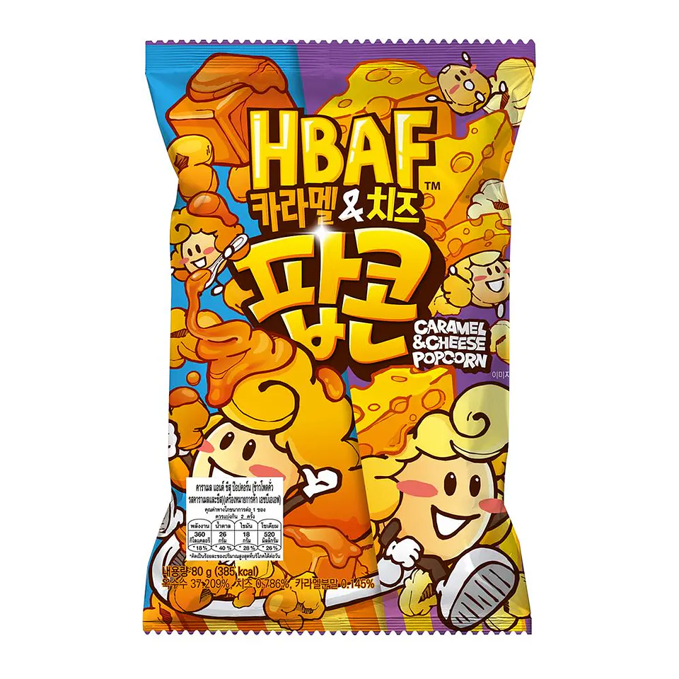 Popcorn sabor caramelo y queso 1