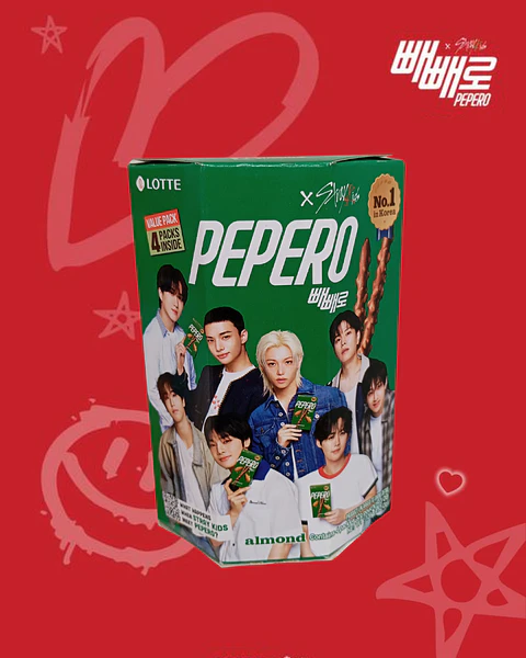 Pepero x Stray Kids - Hexágono Almendra 