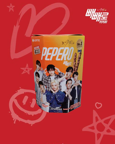 Pepero x Stray kids - Hexágono Crunchy 