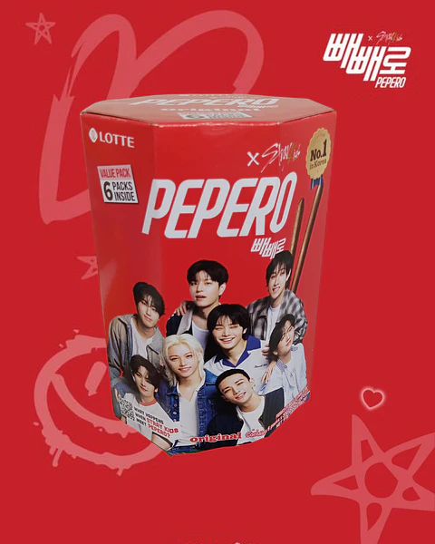 Pepero x Stray Kids - Hexágono Chocolate 