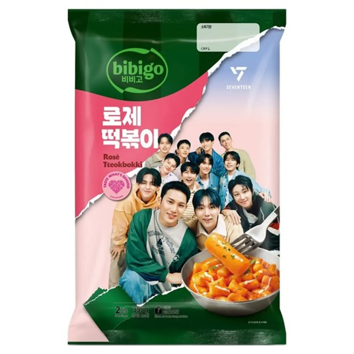 Bibigo x SEVENTEEN Tteokboki rosé (Bolsa) 1