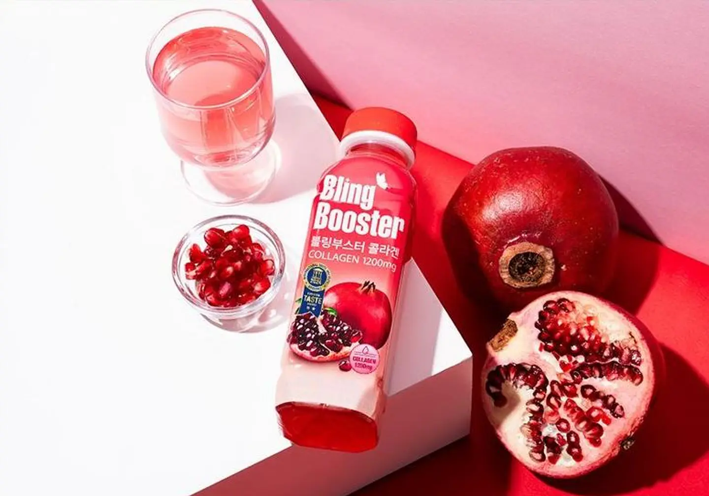 Bling Booster Jugo de granada con colágeno 3