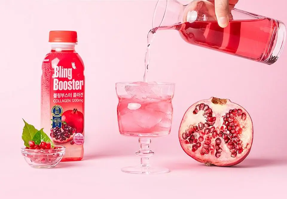 Bling Booster Jugo de granada con colágeno 4