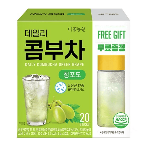 Daily Kombucha Uva Verde + Botella 