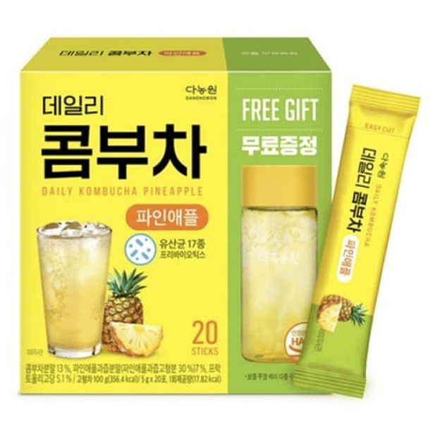 Daily Kombucha Piña + Botella 