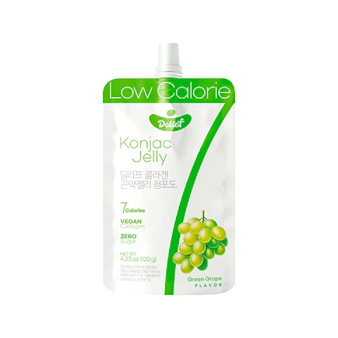 Jalea de konjac vegana uva verde